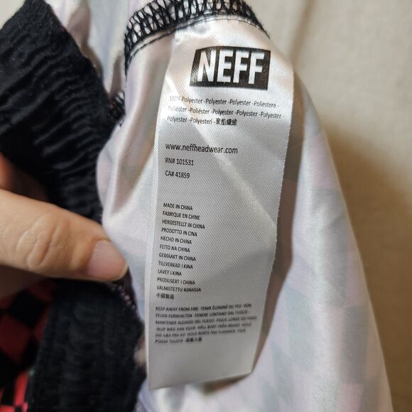 NEFF X DISNEY Mickey Mouse Checkered Drawstring Swim Board Shorts Men Size Large - Picture 8 of 10